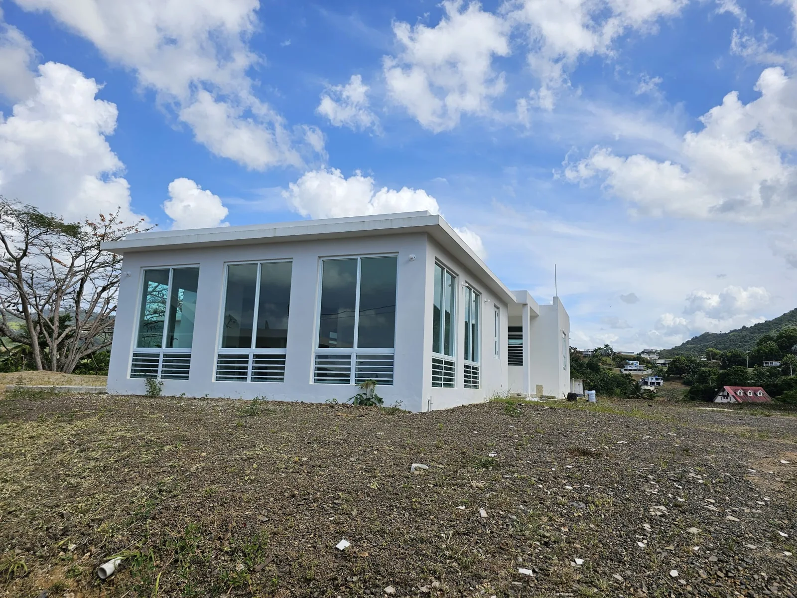 Hillside house with Security Fit windows